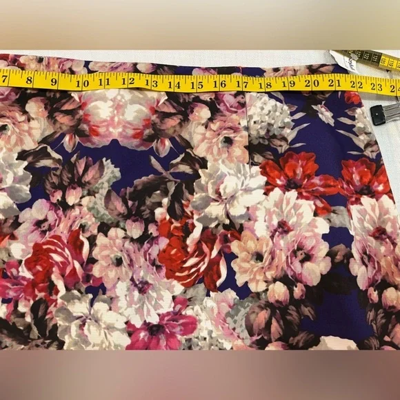 Talbots Womens Plus Lined Floral Boho Carrier Pencil Skirt Back Zip  22W New - Picture 11 of 14